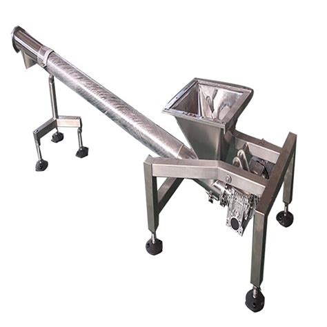 Screw Conveyor Namibia|Namibia Stainless steel inclined screw conveyor.